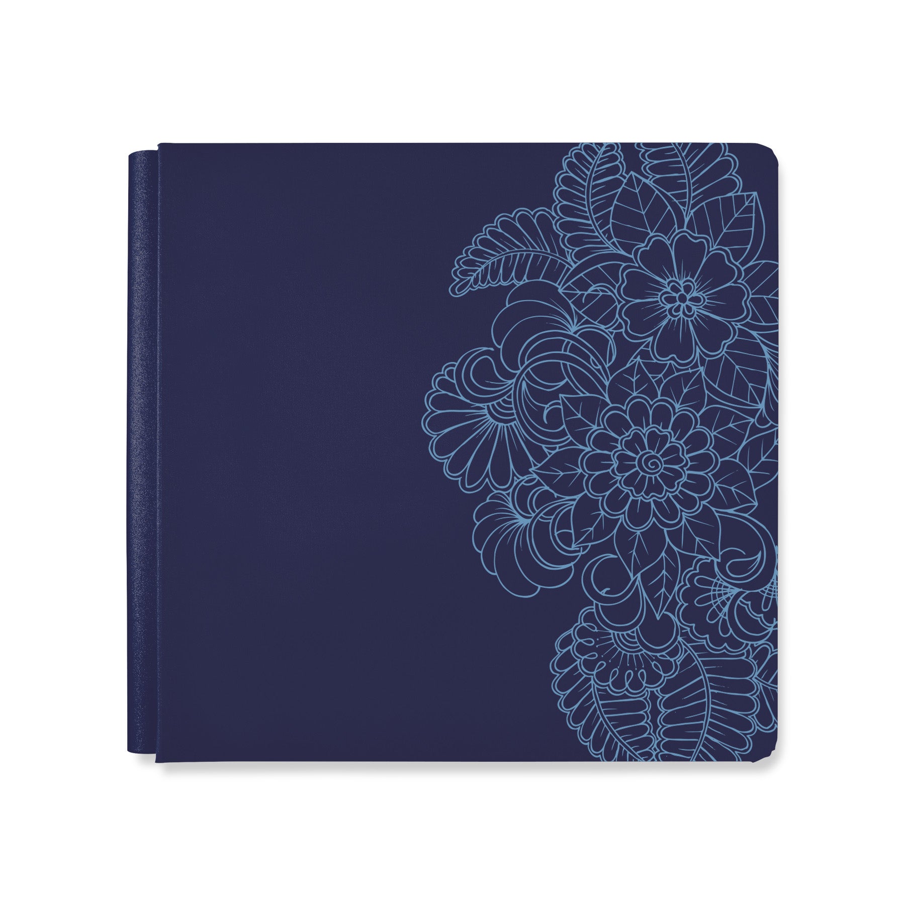 12x12 Floral Kaleidoscope Album Cover - Navy | Creative Memories