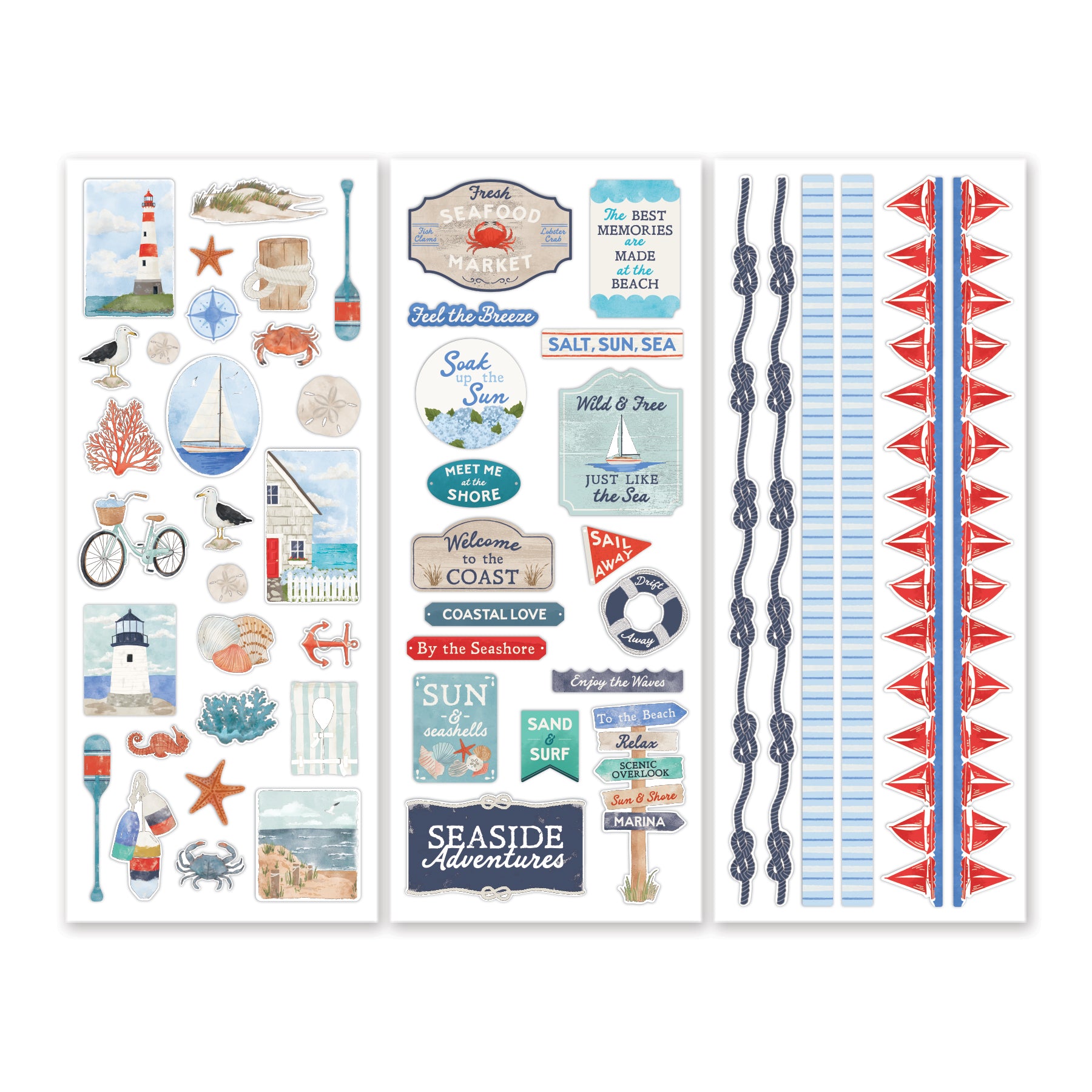 By the Seashore Stickers (3/pk) - Creative Memories