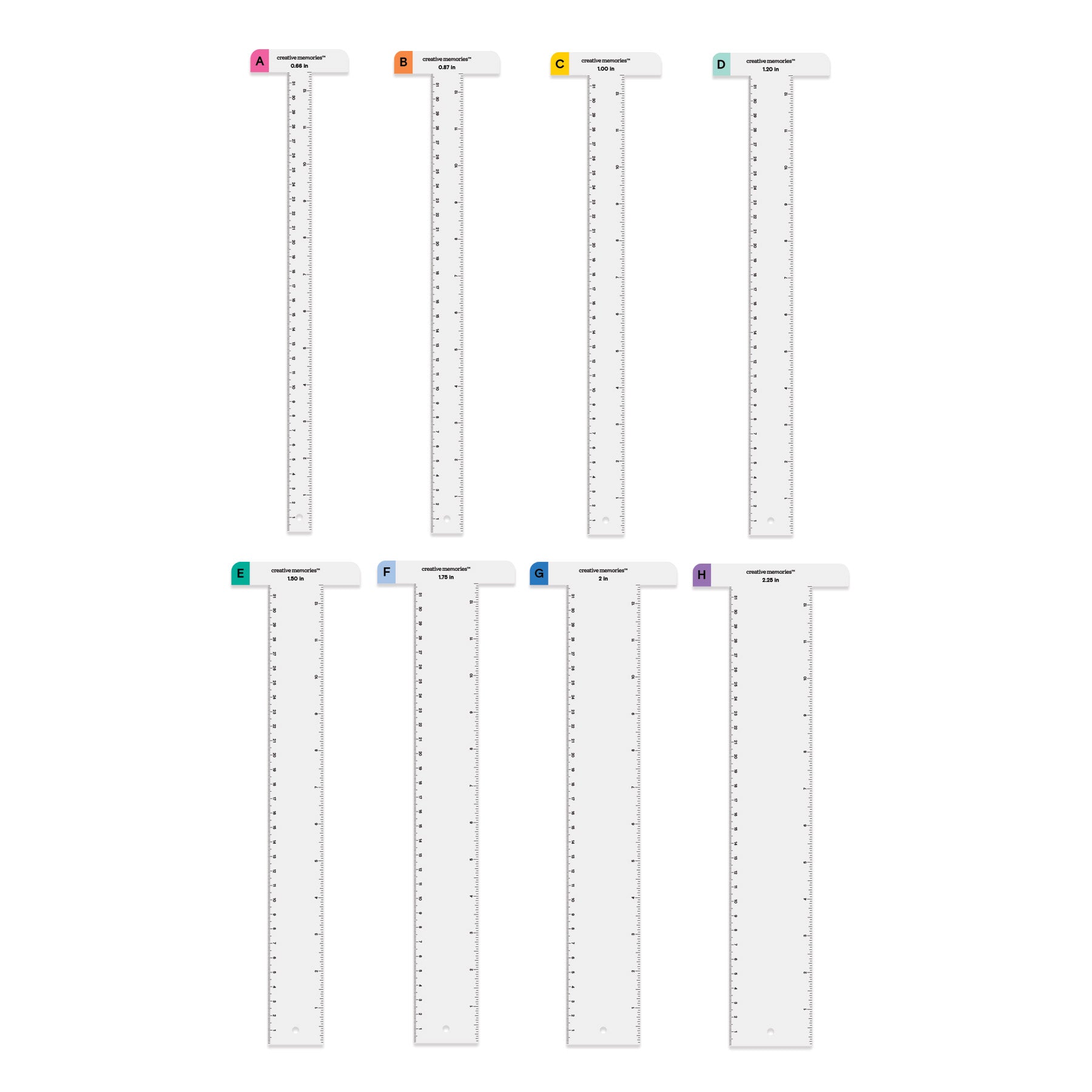 Cascade Spacers Set - Creative Memories Tool