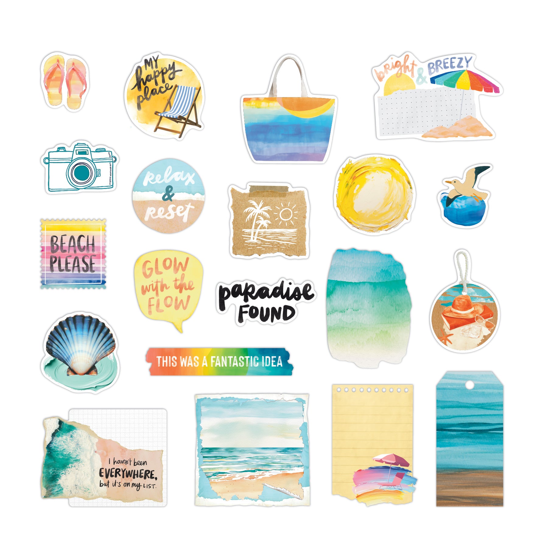 On the Bright Side Embellishments - Beach (20/pk) - Creative Memories