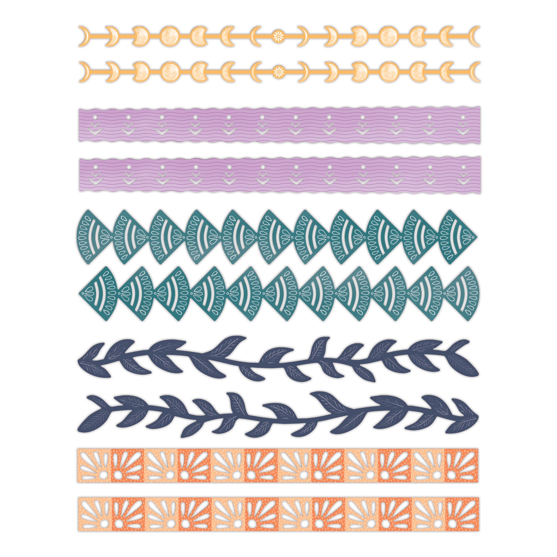 Bordersページ Free Spirit Laser Cut Borders (10/pk) - Creative Memories