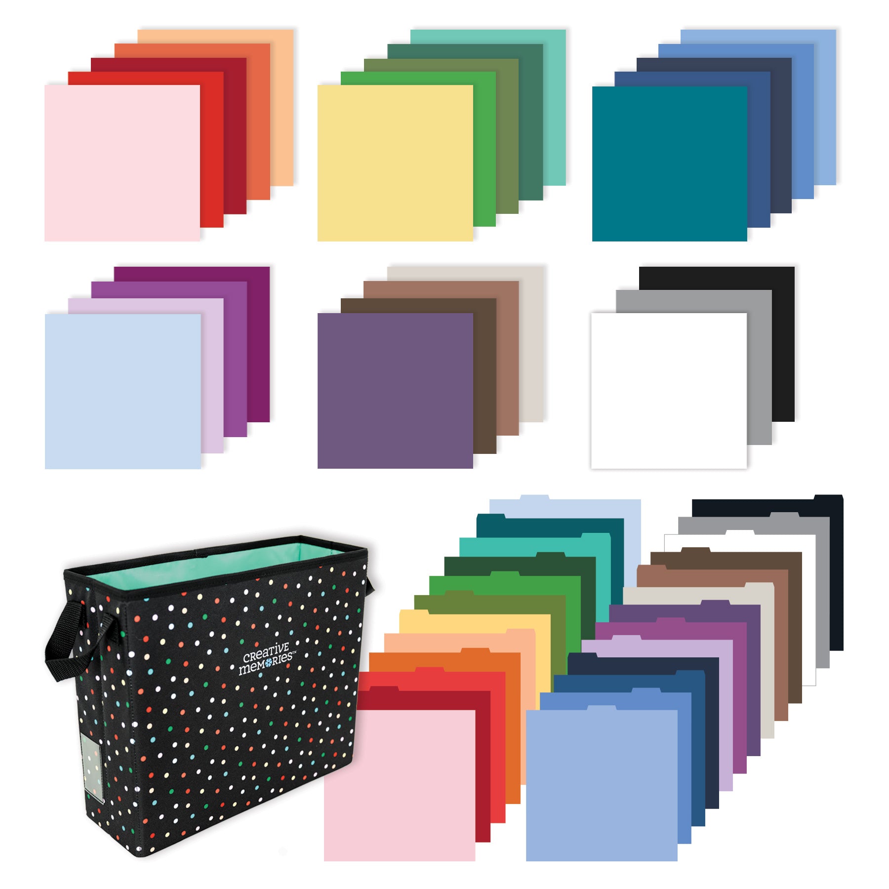 Creative Memories ペーパーセット 5点セット Rainbow Cardstock Sampler Bundle – Creative Memories