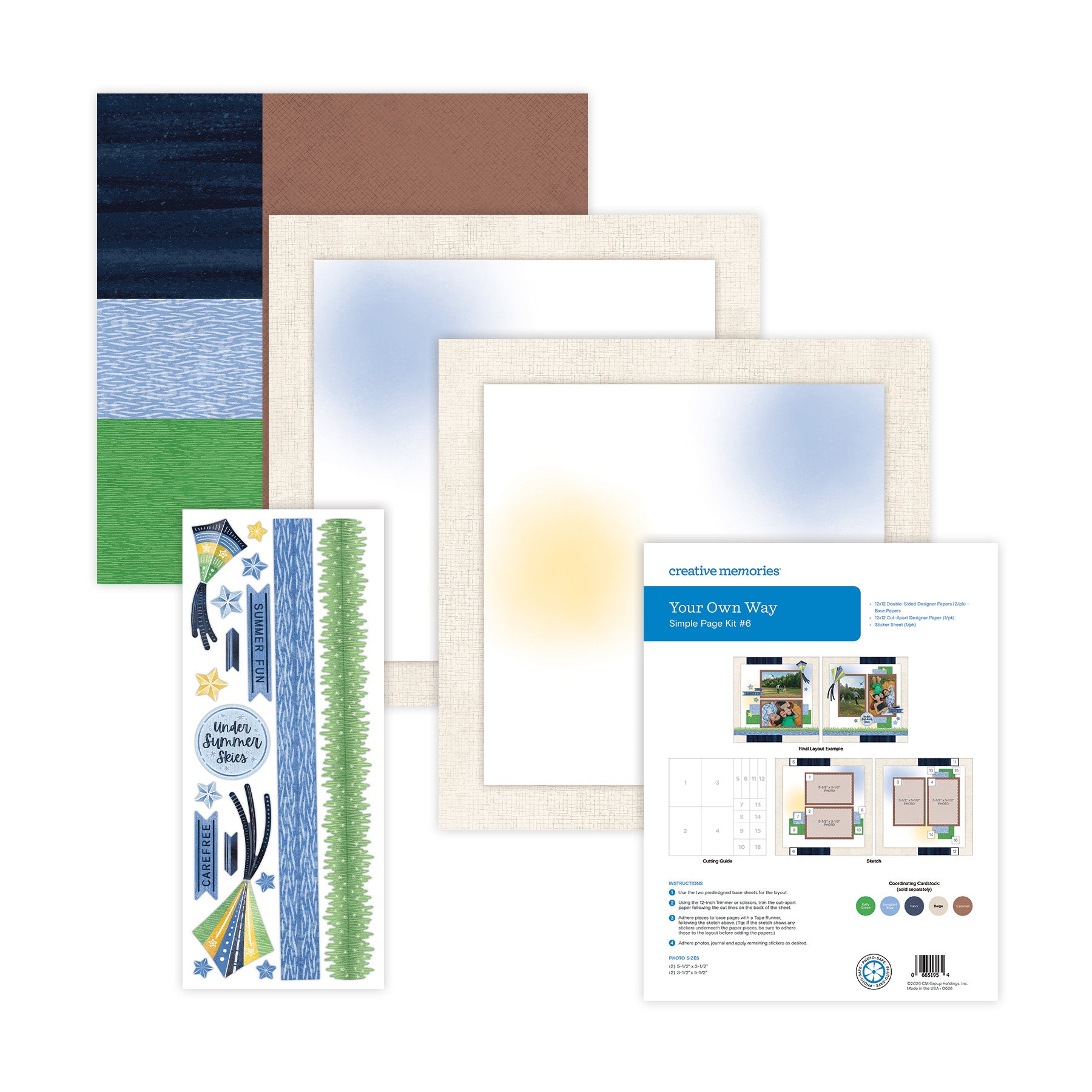 Simple Page Kit #6: Your Own Way – Creative Memories