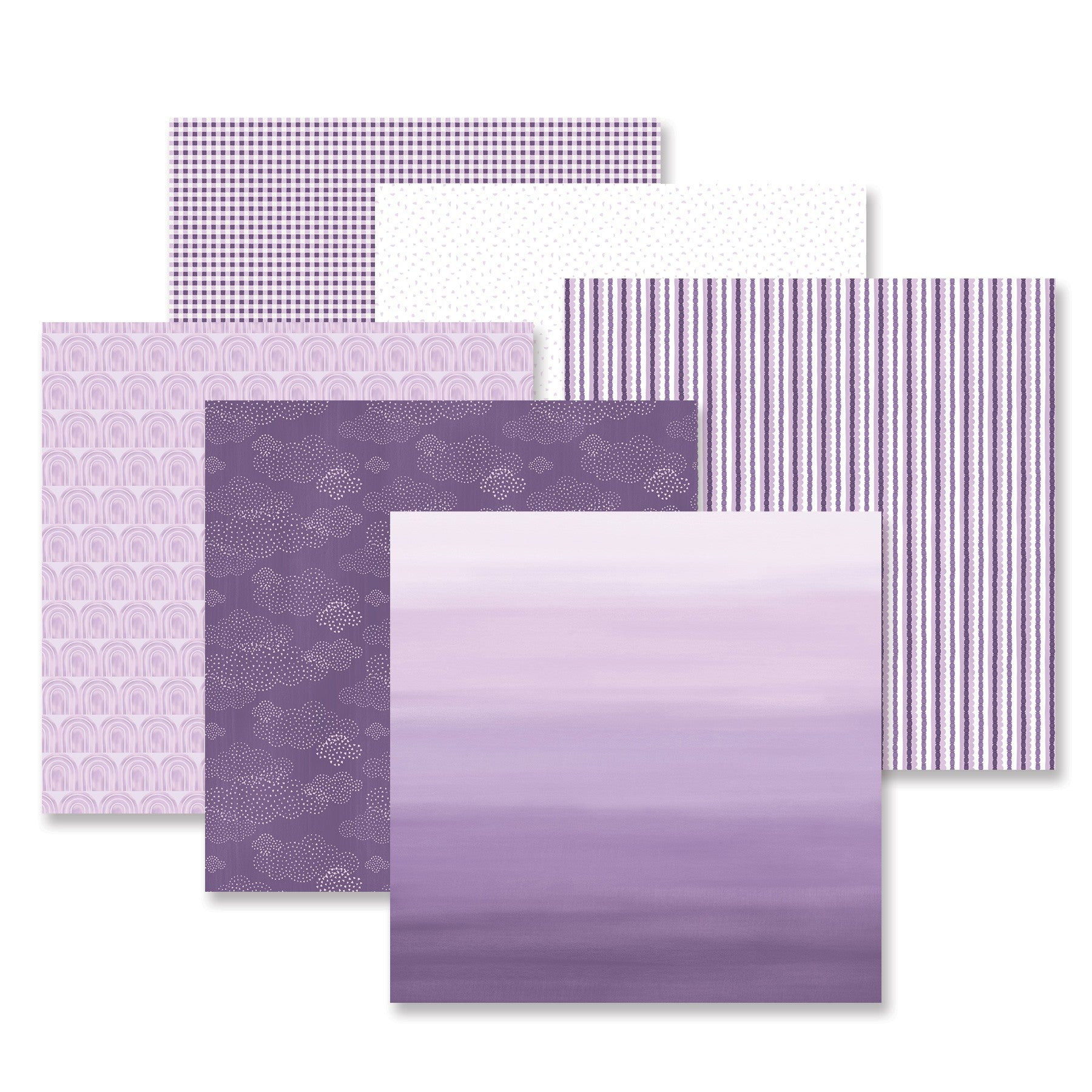 Welcome Baby Purple Paper Pack (12/pk) - Creative Memories