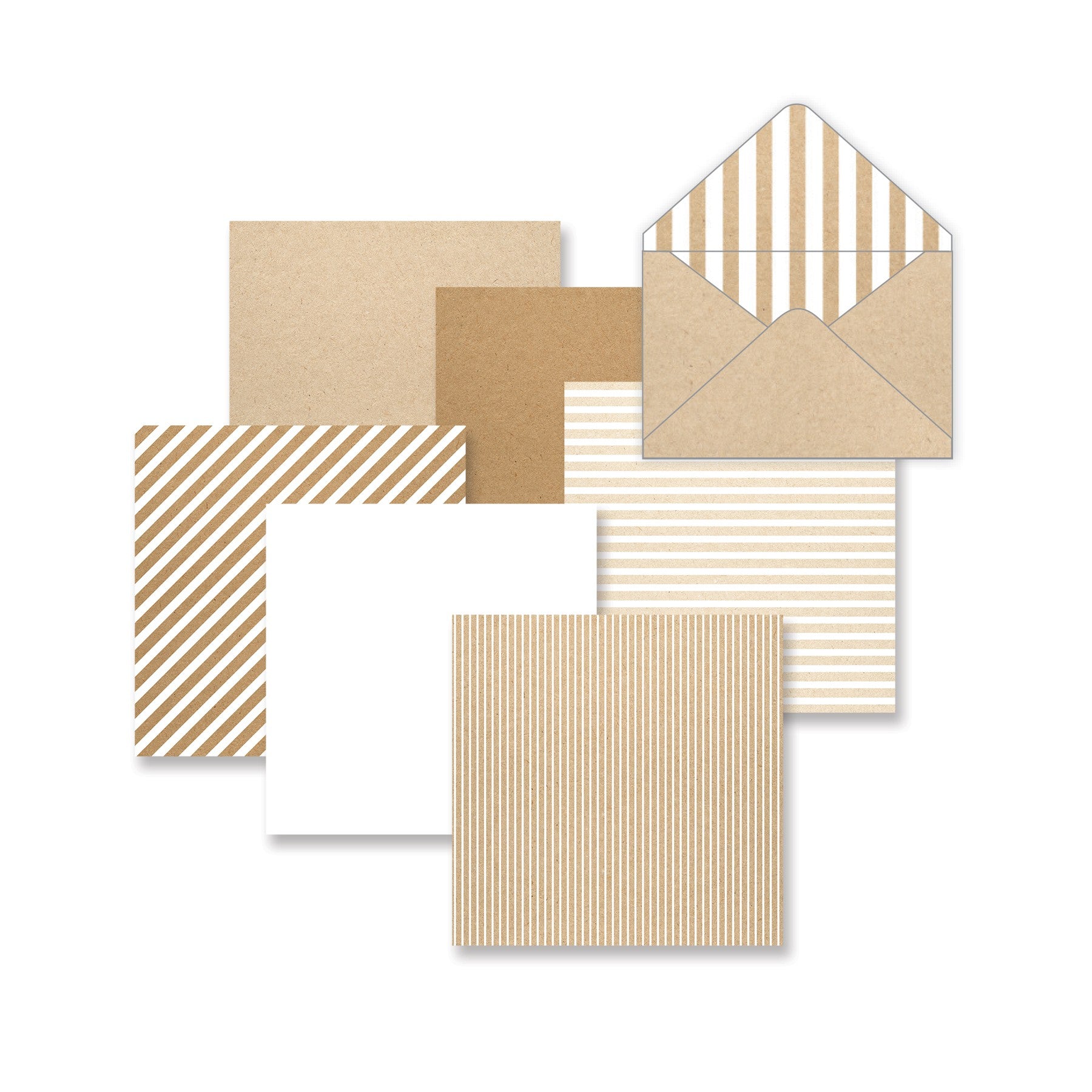 Kraft Stripes 4x6 Envelope Paper Pack (12/pk) by Creative Memories