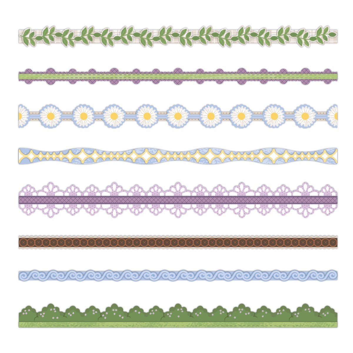 CREATIVE MEMORIES 色々セット Springtime Soiree Layered Borders (16/pk) - Creative Memories