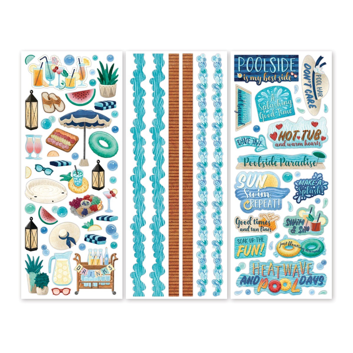 Poolside Paradise Stickers - Creative Memories