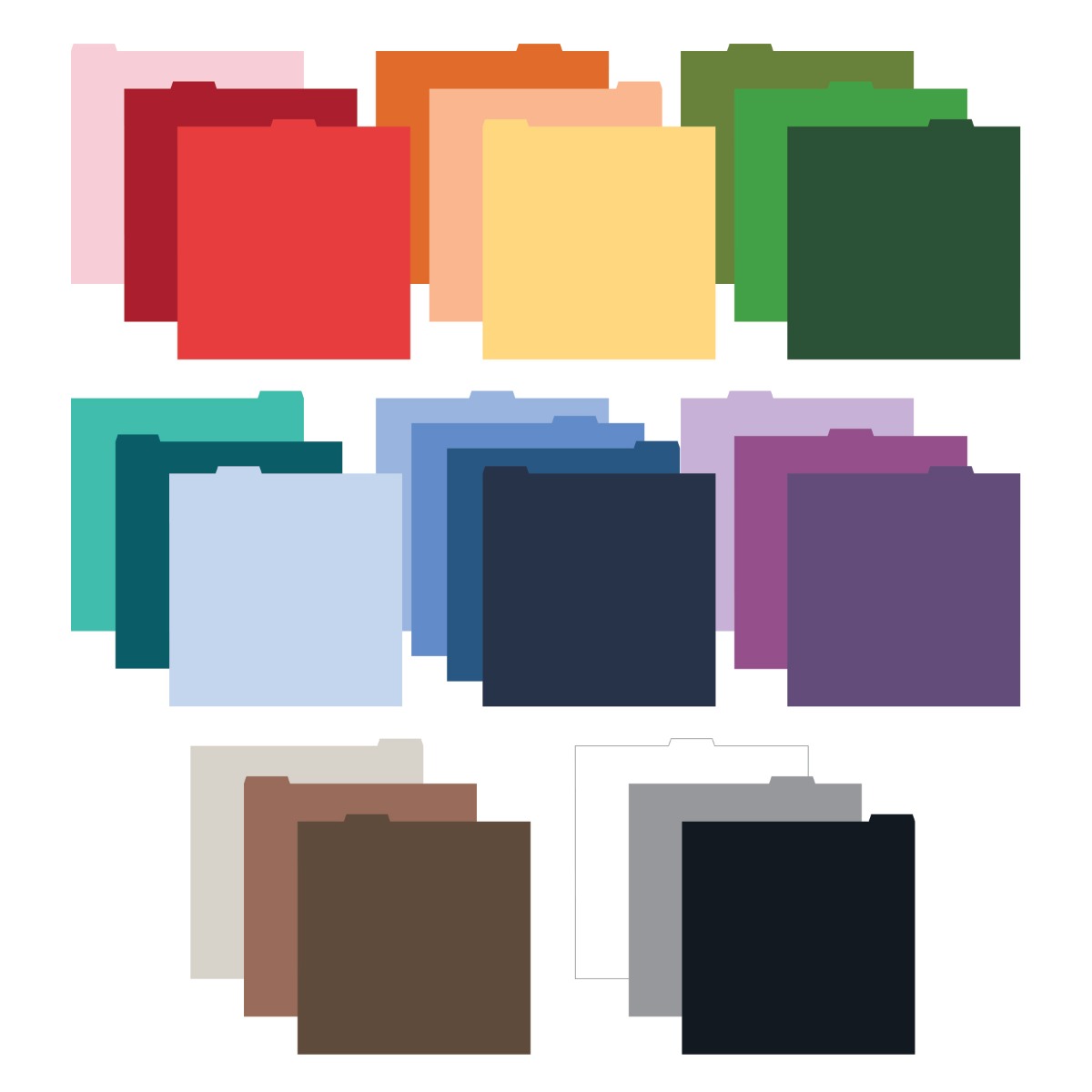 Rainbow Cardstock Dividers - Creative Memories Storage