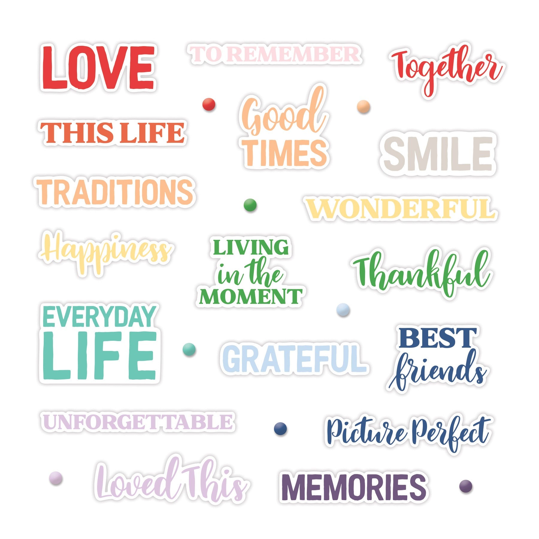 This Life Word Embellishments - Creative Memories