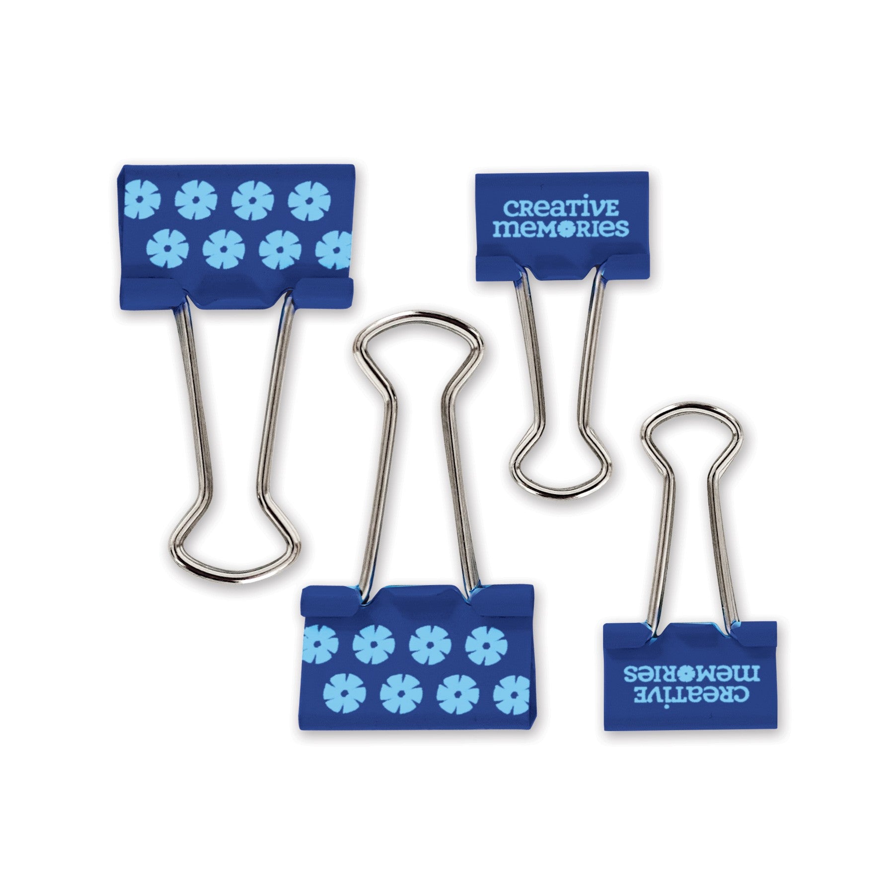 Creative Memories ペーパー おまとめセット④ Binder Clips (4/pk) - Blue - Creative Memories