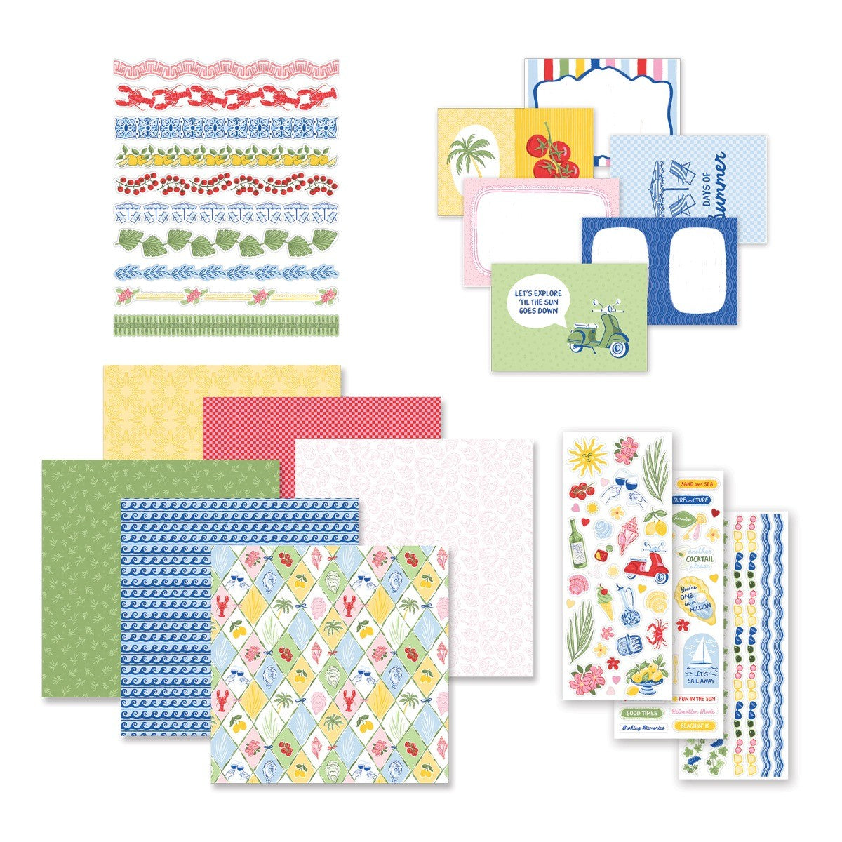 GRATS！スリーブ MEMORIES OF A SUMMER DAY 6個 Relax Into Summer Decorative Bundle - Creative Memories