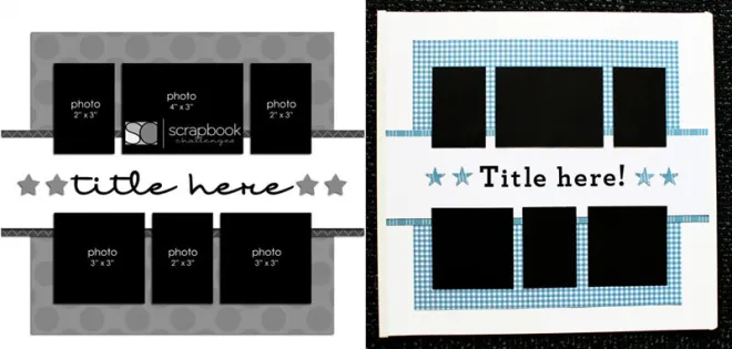 Creative Memories Page Layout Sketches