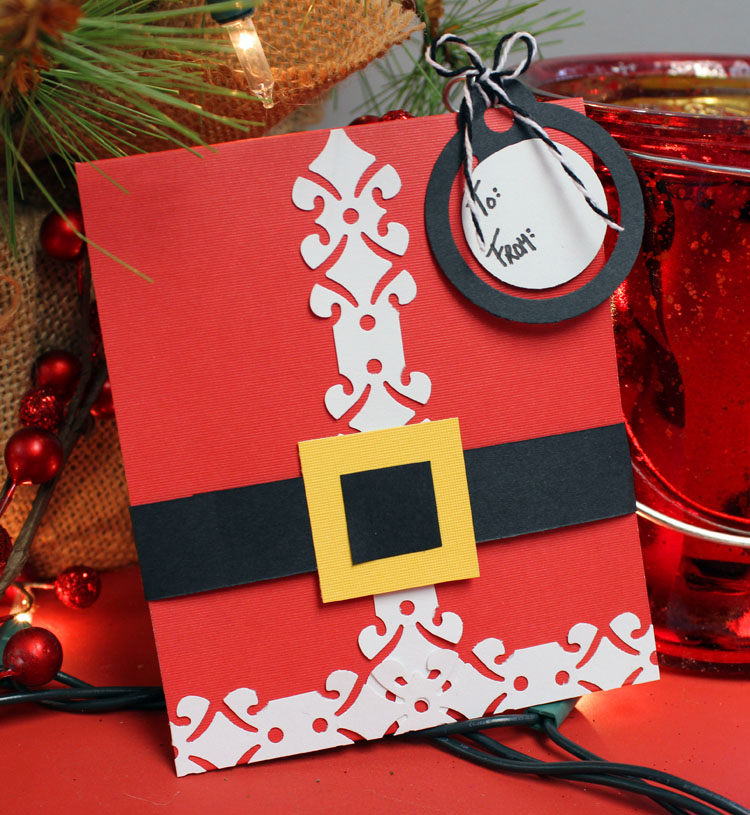 12 Days of Christmas Ideas: Day 2 – Santa Gift Card Holder