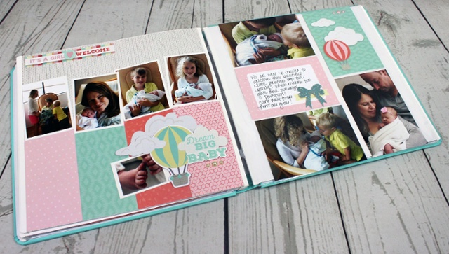 Pinterest Inspired Newborn Scrapbook Pages: Part 2