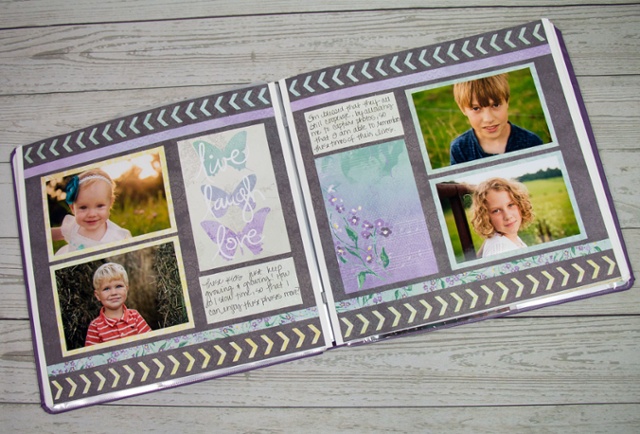 Live, Love Laugh Page Layouts featuring Chevrons!