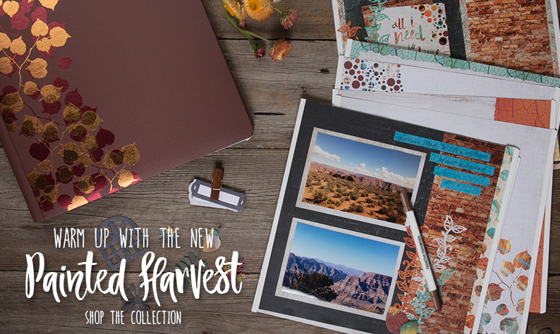 Painted Harvest scrapbook collection from Creative Memories