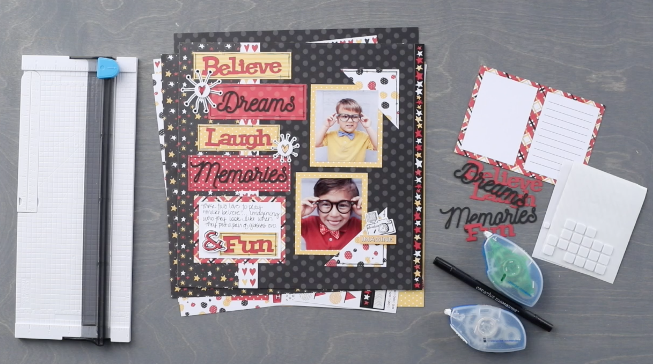 Imagine-Layout-Project-Laser-Cut-Embellishments-Creative-Memories