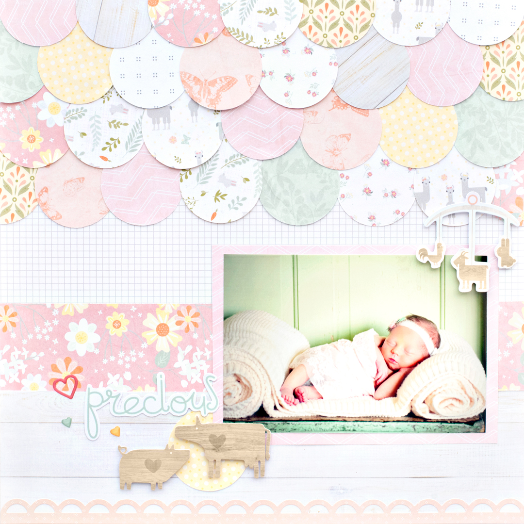 Little-Lamb-Baby-Girl-Paper-Pack-Layout-Creative-Memories