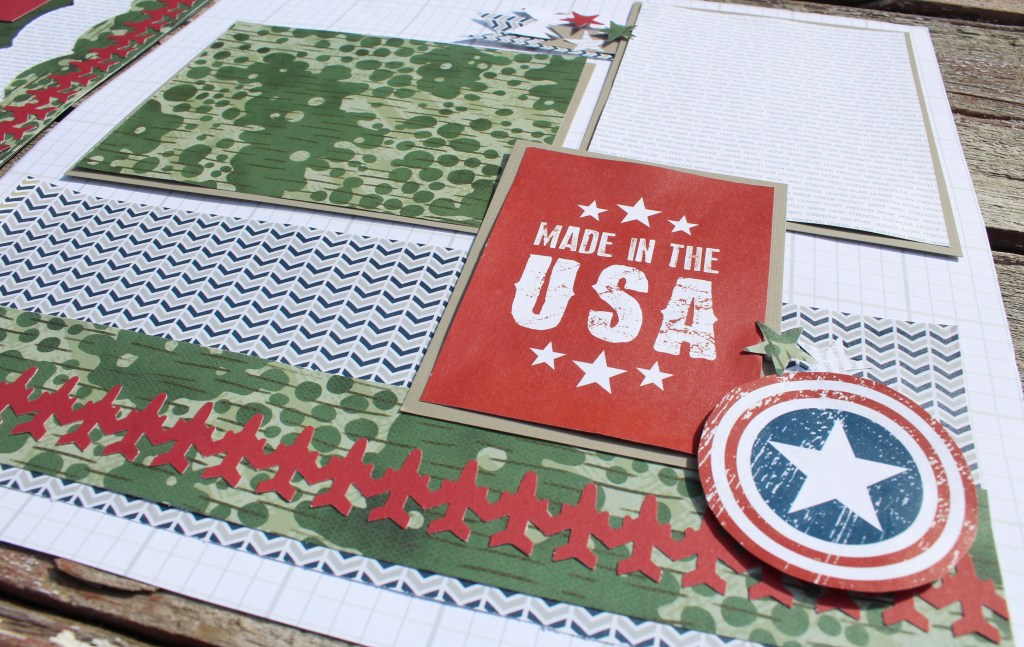 USA Scrapbooking Combo Using the Brave & Star-Spangled Collections