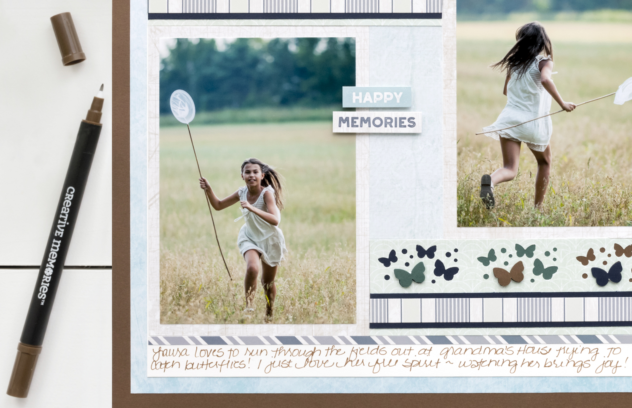 Maritime-Butterflies-Border-Maker-Cartridge-Scrapbook-Layout-Journal-Creative-Memories