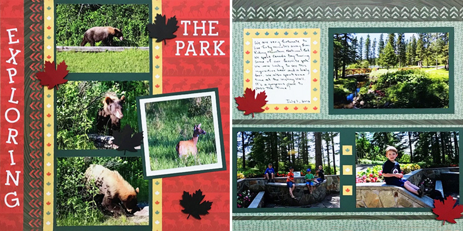 Celebrate Time Spent Up North — O Canada Scrapbook Layouts