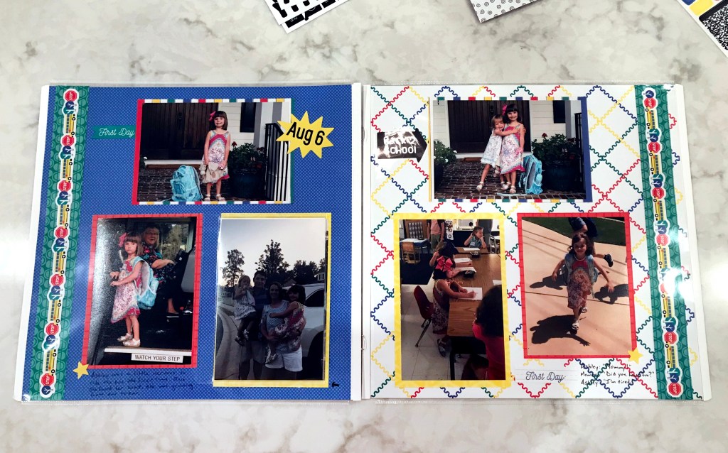 Showcase Your Star Student with the Essentials Two-Page School Scrapbook Layout
