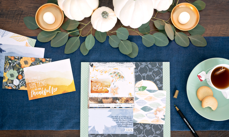 Spread Joy with this Gather Together Autumn Scrapbook Layout