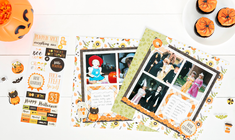 #ThrowbackThursday – Graphic Designer Rachel Stars in this Halloween Scrapbook Layout