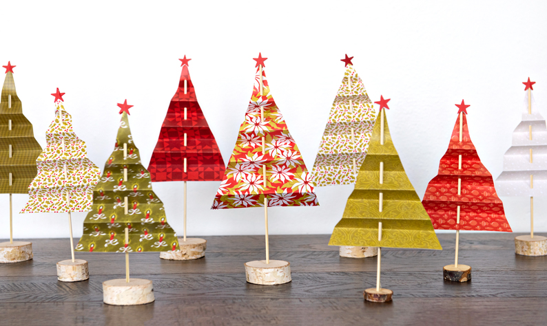 Add Holiday Spirit to Your Home with this DIY Christmas Tree Paper Craft