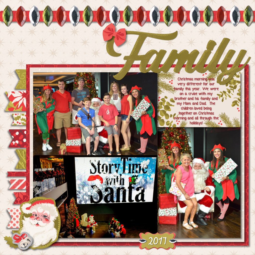 Season’s Greetings from the Sea — How to Create a Gorgeous Digital Holiday Scrapbook Layout