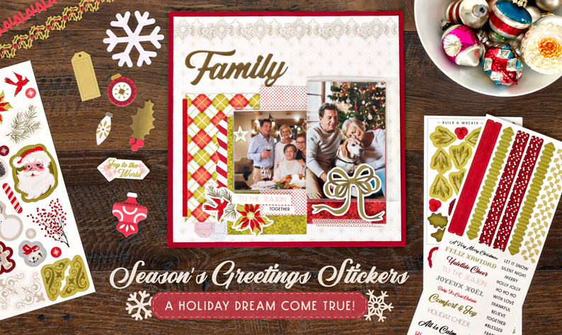 Create a Festive Sticker Wreath with this DIY Holiday Card Idea