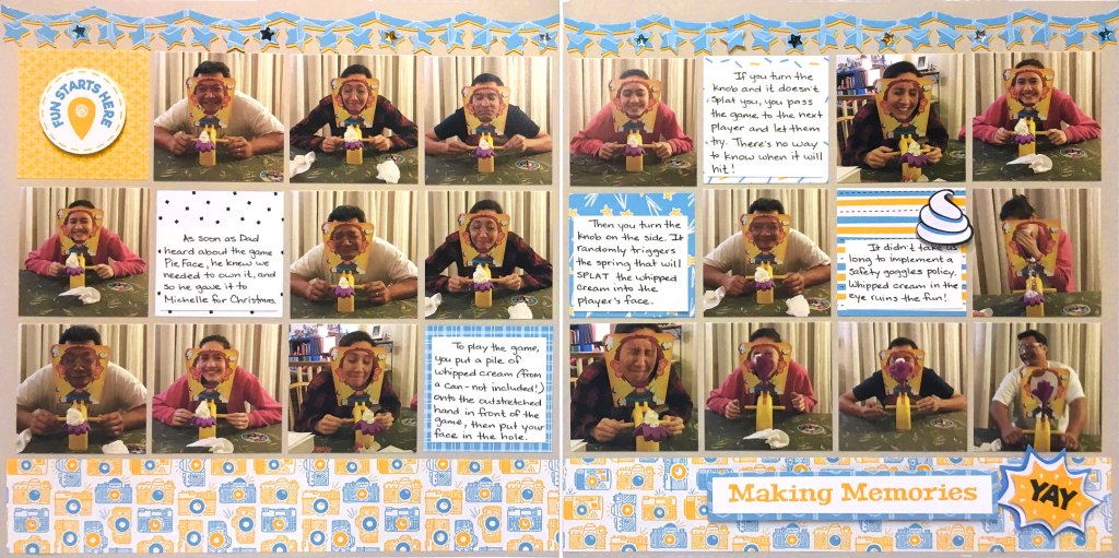 Raise the Stakes and Tell Your Stories with this Fun Two-Page Scrapbook Layout