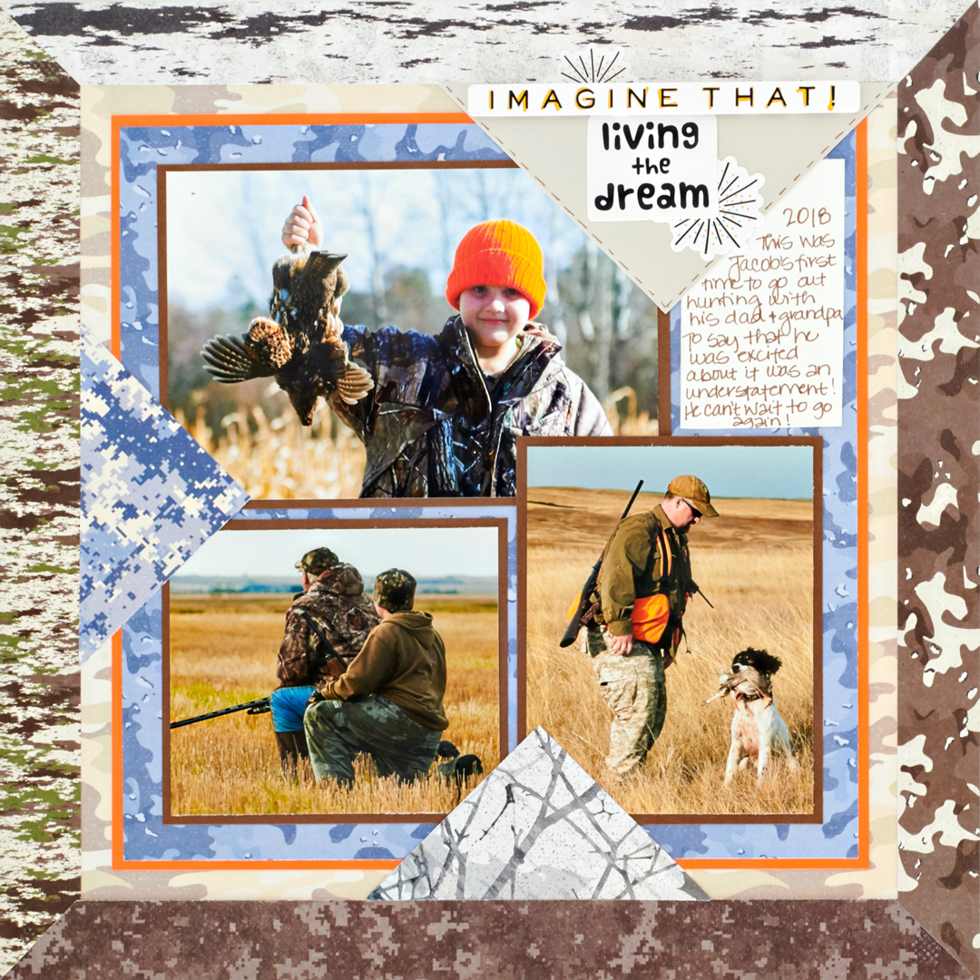 Camouflage-Scrapbook-Layout-Creative-Memories