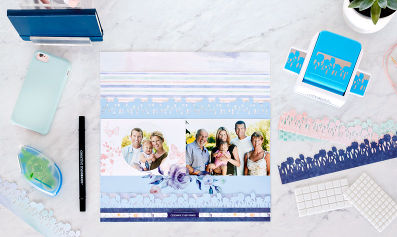 Showcase a Little Flower Power with this Floral Scrapbook Layout