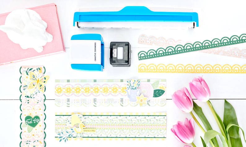 Celebrate Sunshine and Rainbows with these Spring Scrapbook Borders