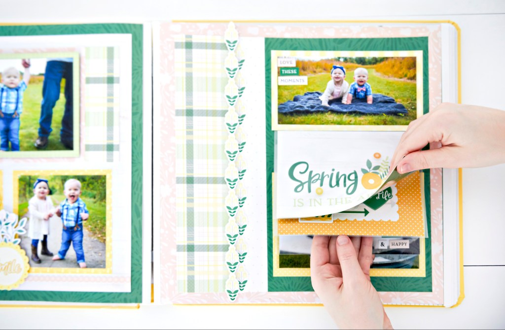 Spread Some Sunshine with this 2-Page Spring Scrapbook Layout