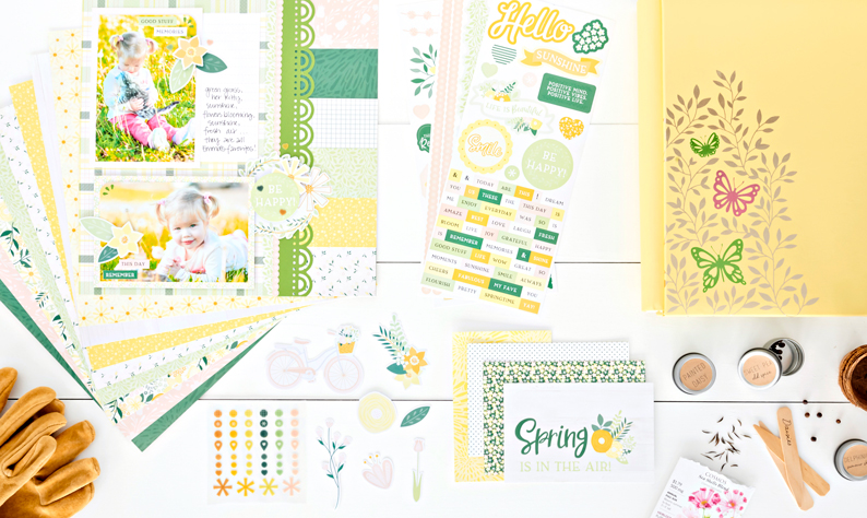 Make Spring Scrapbook Layouts that are Fresher than a Daisy with Simply Sunshine