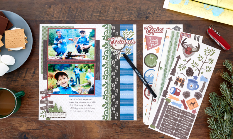 Bring Nature Photos to Life with Explorer Outdoor Scrapbook Stickers