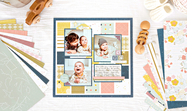 Show off the Sweetest Smiles with Storytime Baby Scrapbook Paper