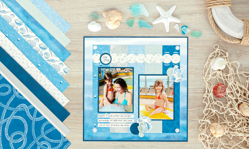 Set Sail & Hit the Open Ocean with this Nautical Scrapbook Collection