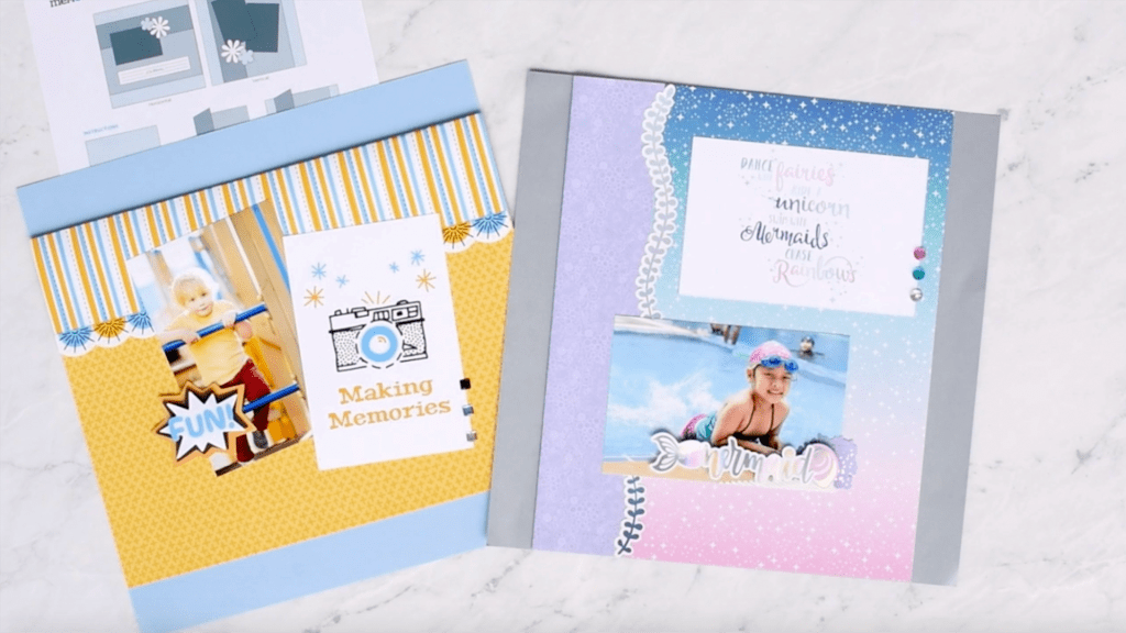 Create a Simple Scrapbook Layout with the Fold-Over Page Recipe