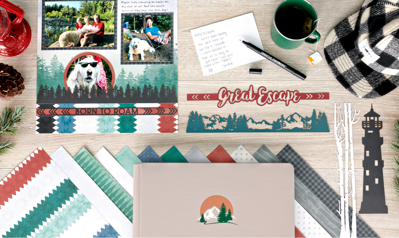 Seek Adventure in New Ways with this Outdoor Scrapbook Layout