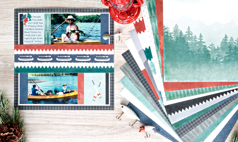 Showcase Your Greatest Escapes with this Outdoor Scrapbook Layout