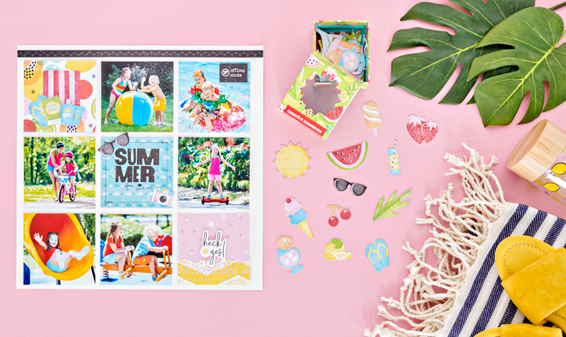 Slap On the Sunscreen & Have a Blast with this Summer Scrapbook Layout
