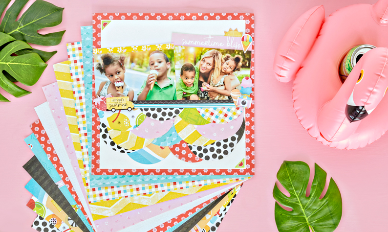 Have Some Fun in the Sun with this Summer Scrapbook Layout