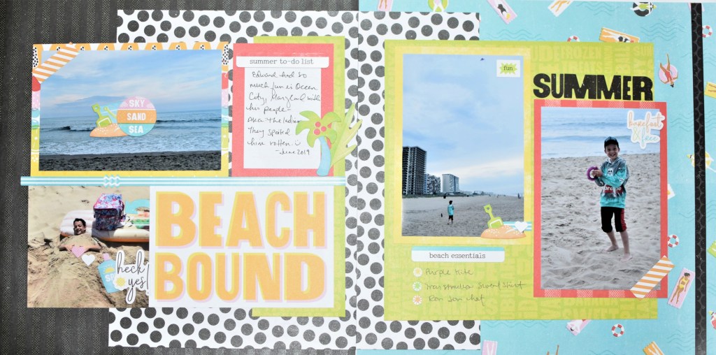 Every Day is a Beach Day with this Summer Scrapbook Layout