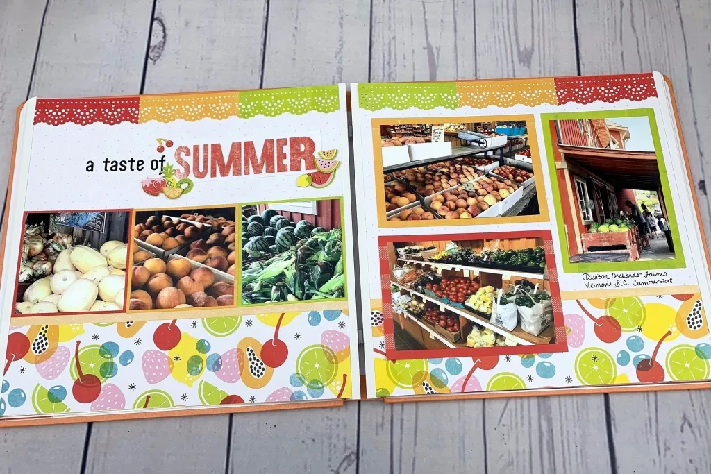 Settle Into Sun-Soaked Scrapbooking with these Pre-designed Scrapbook Layouts