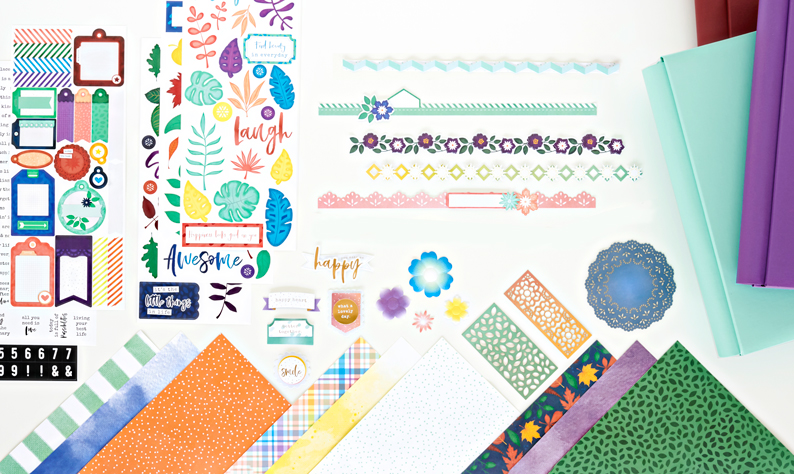 Do Something Different with this Vibrant Scrapbook Layout