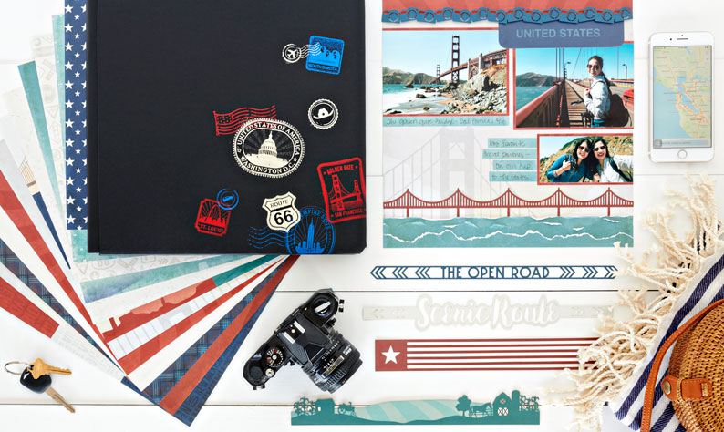 Take In the World Around You with this Travel Scrapbook Layout