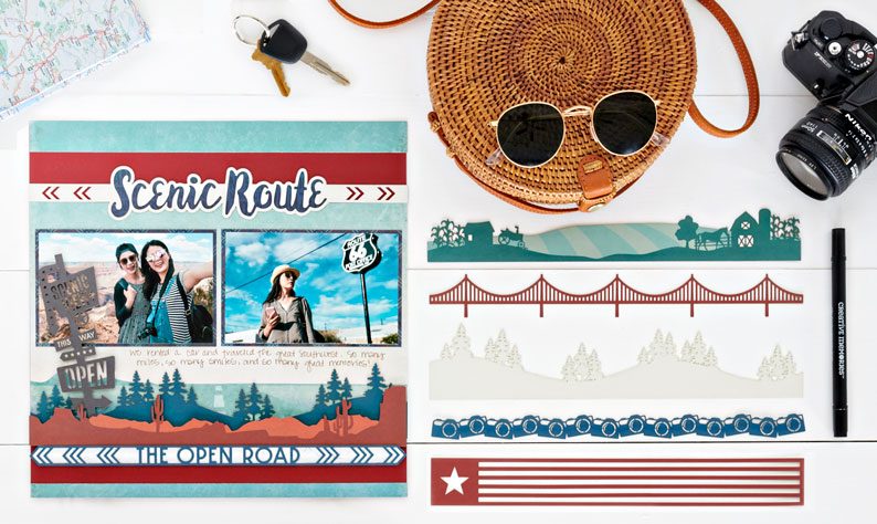 Take the Scenic Route with this Travel Scrapbook Layout